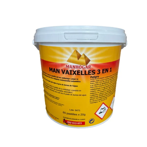 MAN VAJILLAS 3 EN 1